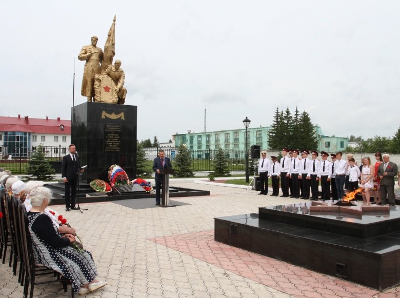 The first Eternal Flame in the USSR was lit in the village of Pervomaisky, Shchekinsky District