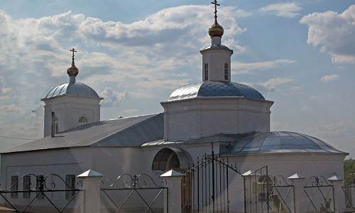 Svyato-Nikolsky temple in Vysotskoe village фото